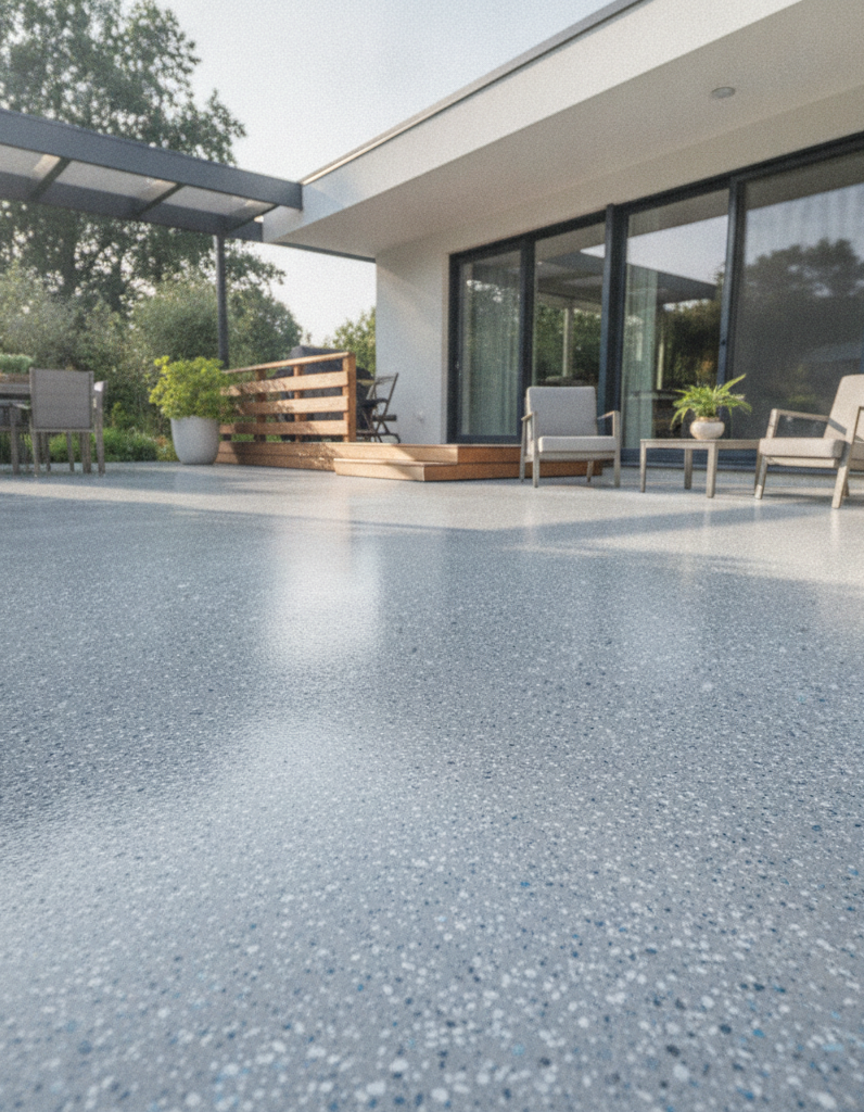 Polyaspartic Floor Coatings - outdoor concrete flooring